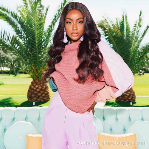 Natural Body Wave Human Virgin Hair Wigs Full Cuticle Aligned Unprocessed Indian Virgin Hair Wigs Body Wave